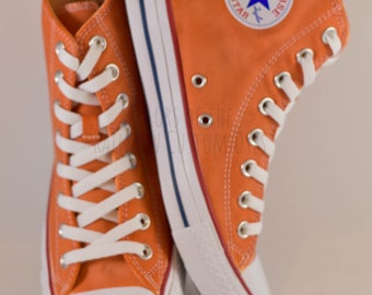 orange converse high tops mens