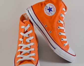 orange high top converse