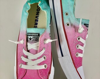 converse ombre pink
