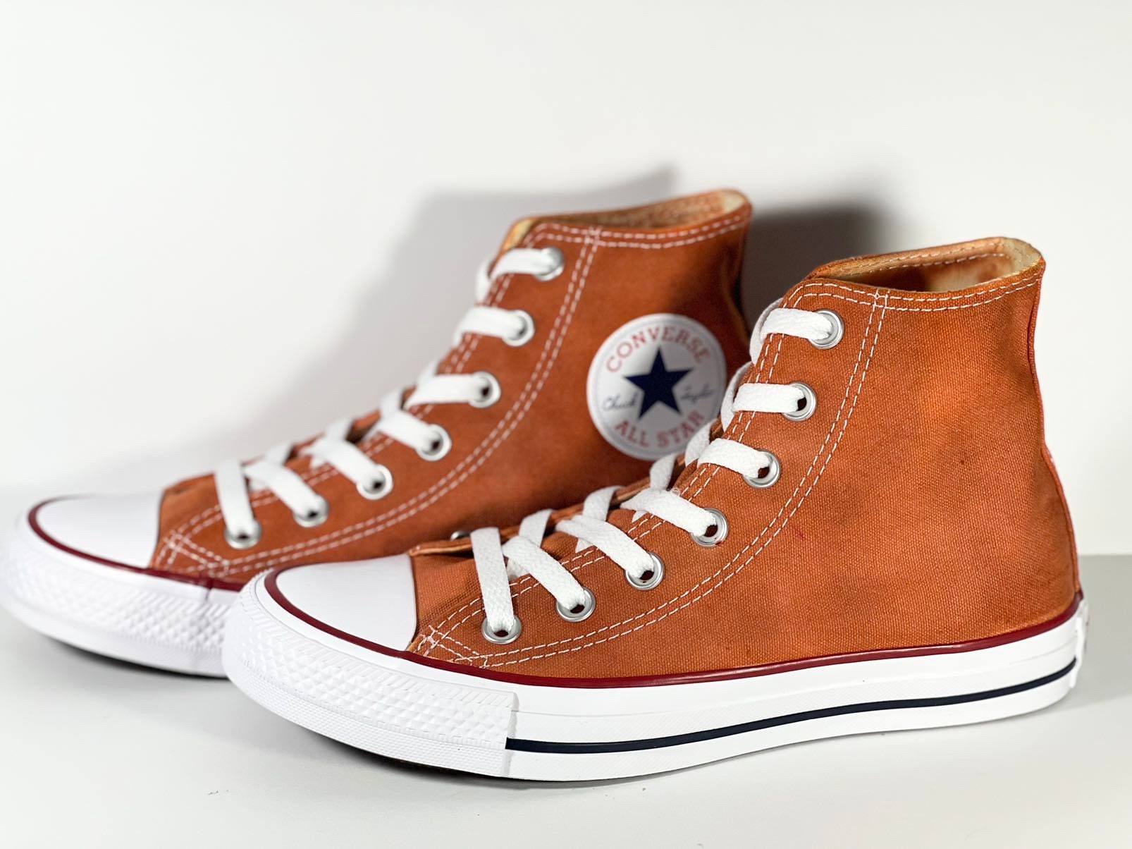 Burnt Orange Converse All Top Shoes - Etsy