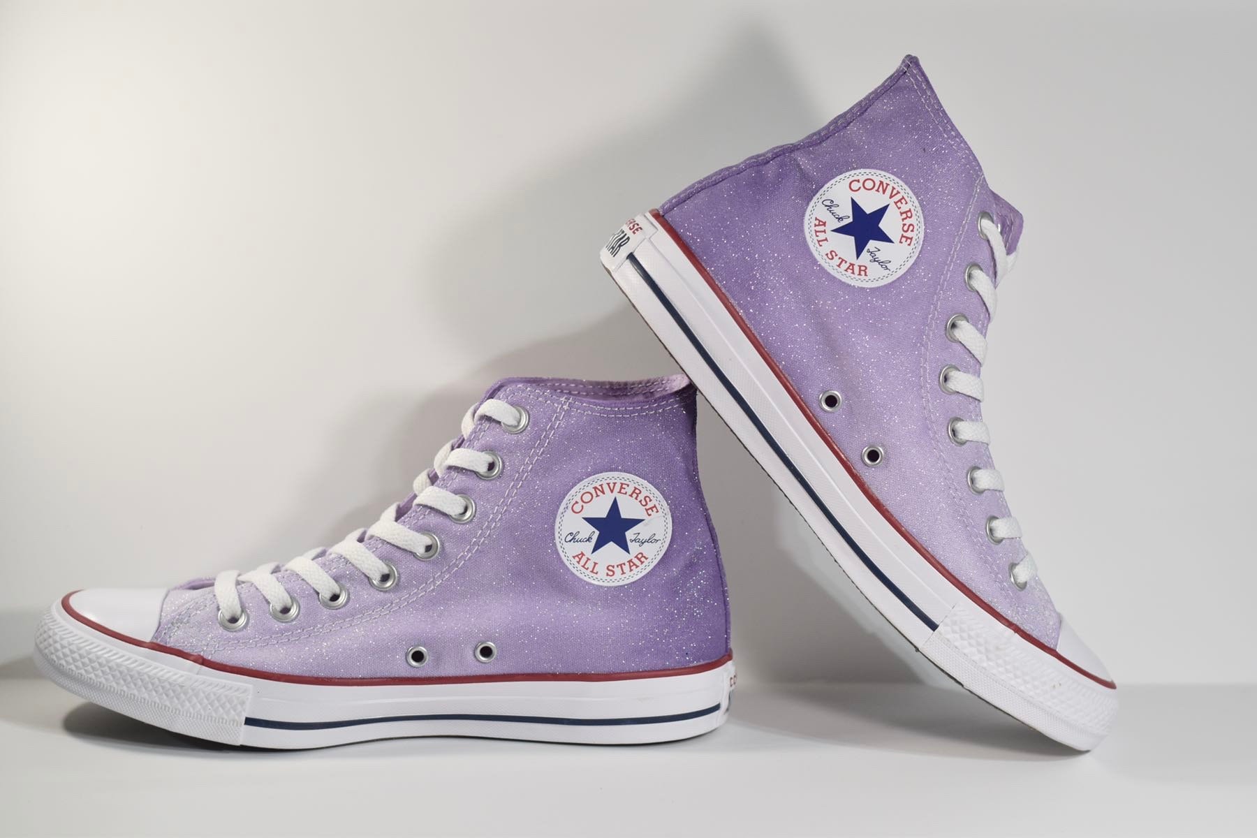 Custom Dyed Lavender Ombré Converse All Star High Top Shoes - Etsy Israel