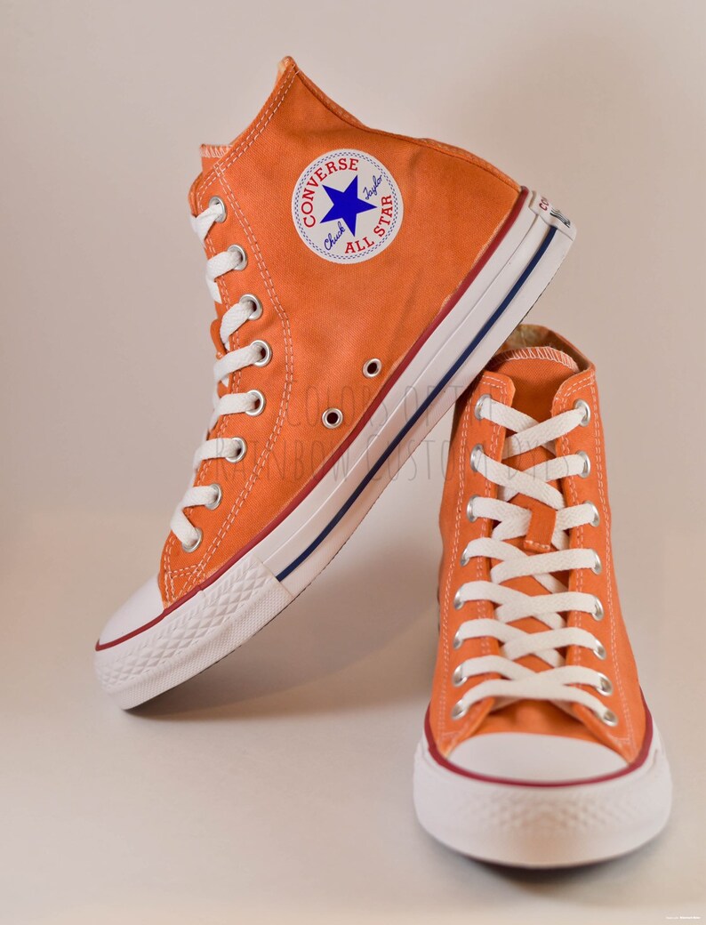 high top orange converse