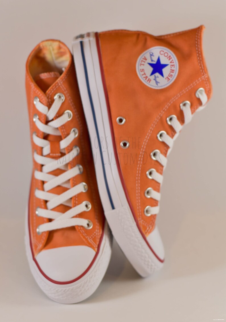 high top orange converse