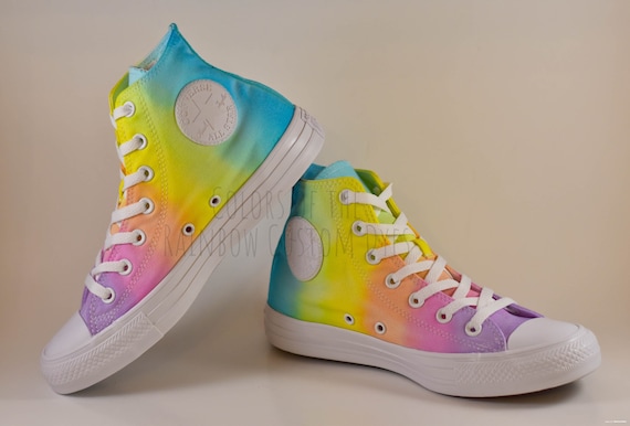 pastel rainbow converse