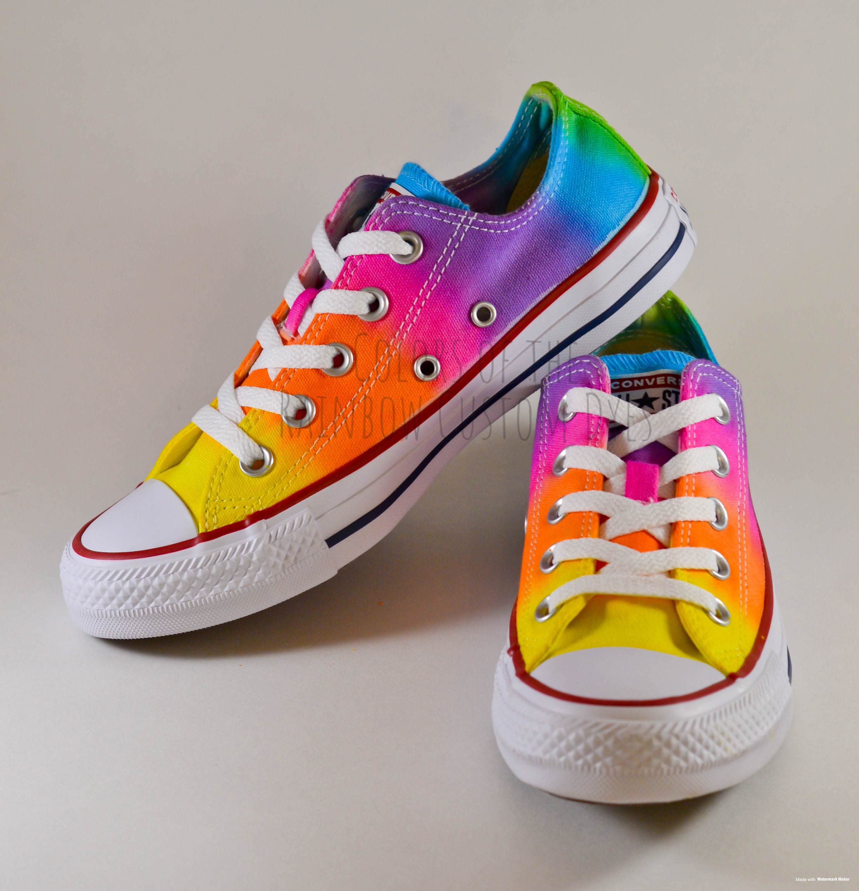 converse shoes rainbow