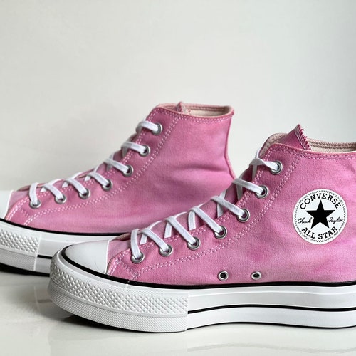 Custom Light Converse Star Platform Lift High - Etsy