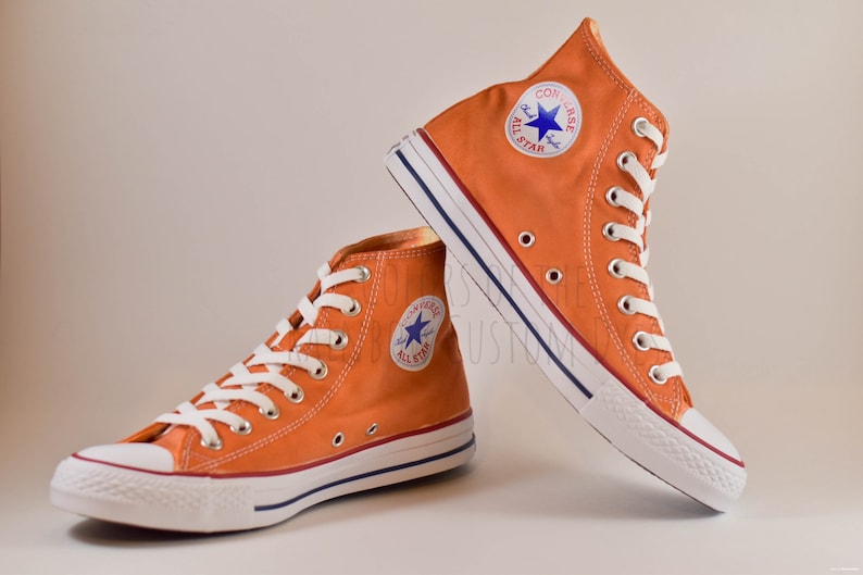 high top orange converse