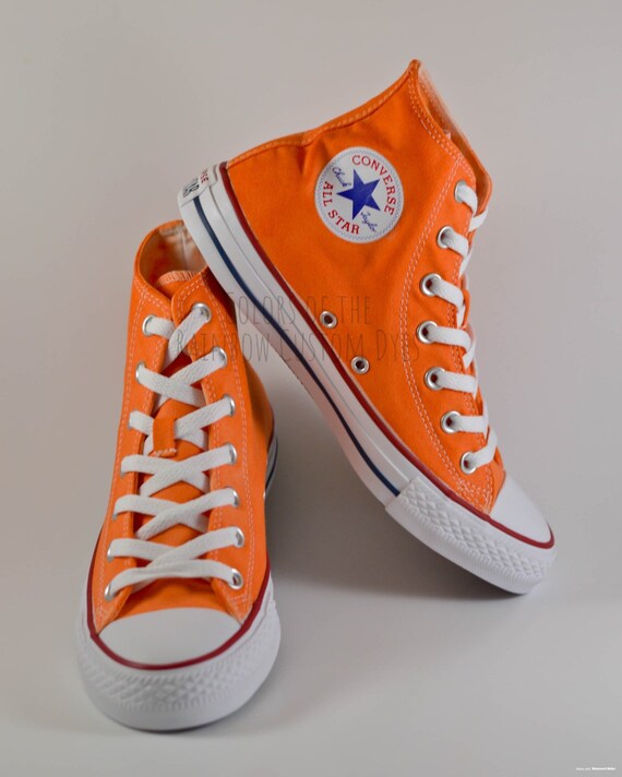 orange converse shoes