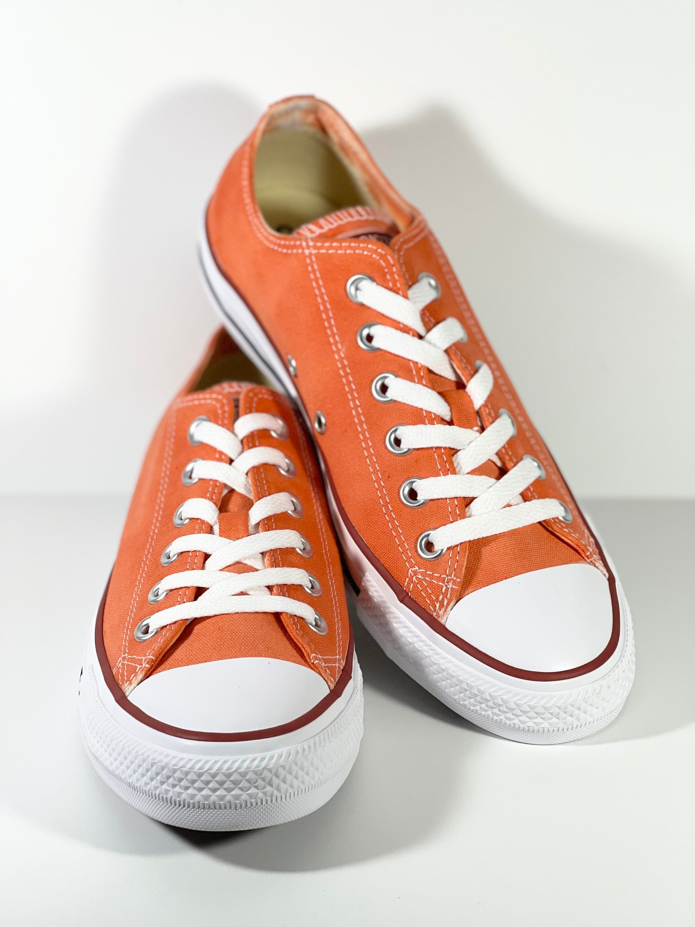 Custom Dyed Solid Orange Converse All Star Low Top Shoes - Etsy Custom Dyed Solid Orange Converse All Star Low Top Shoes - Etsy