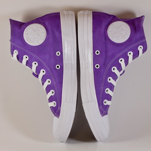 purple all star converse