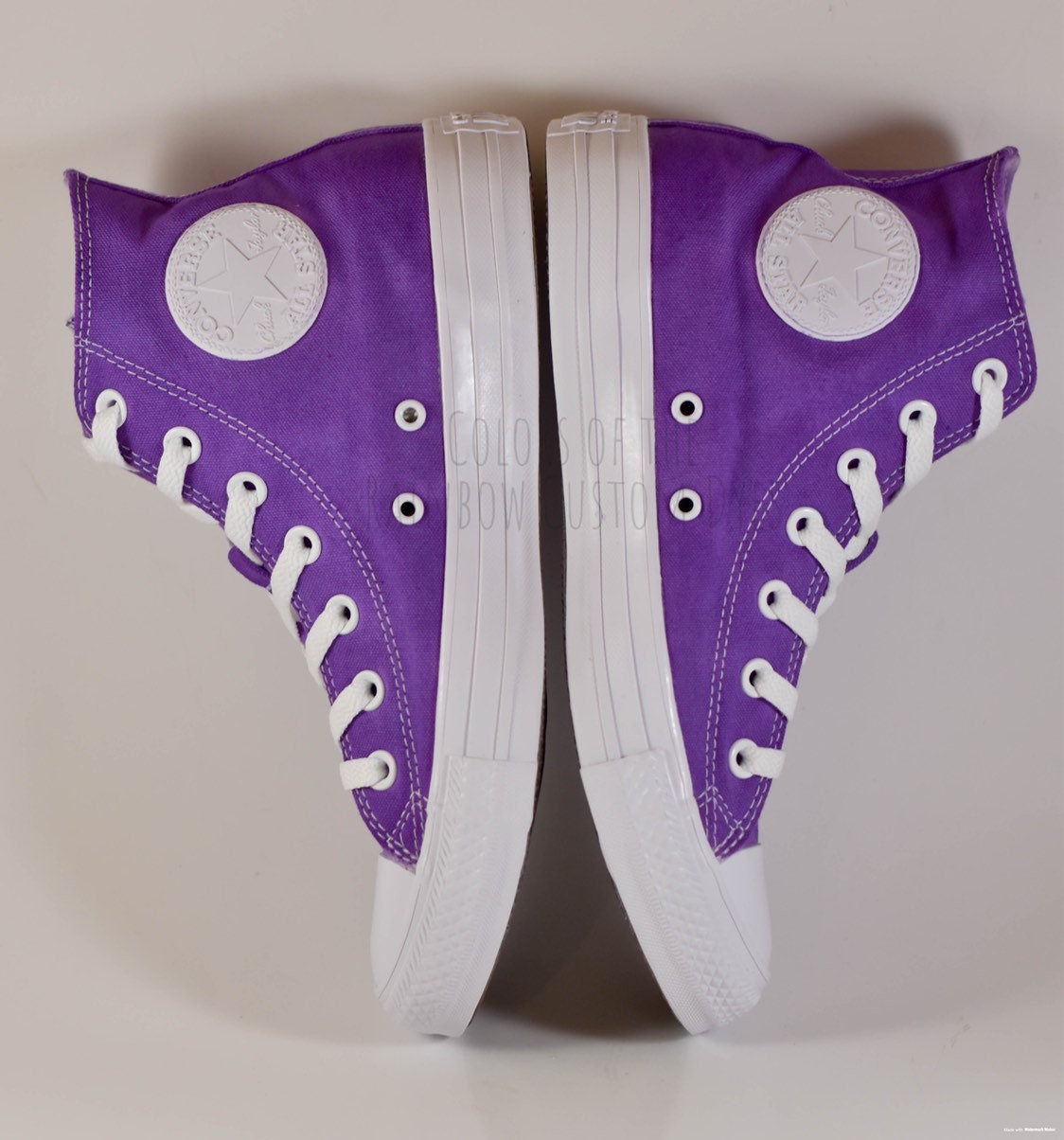 Custom Dyed Solid Converse All Star Monochrome High Top
