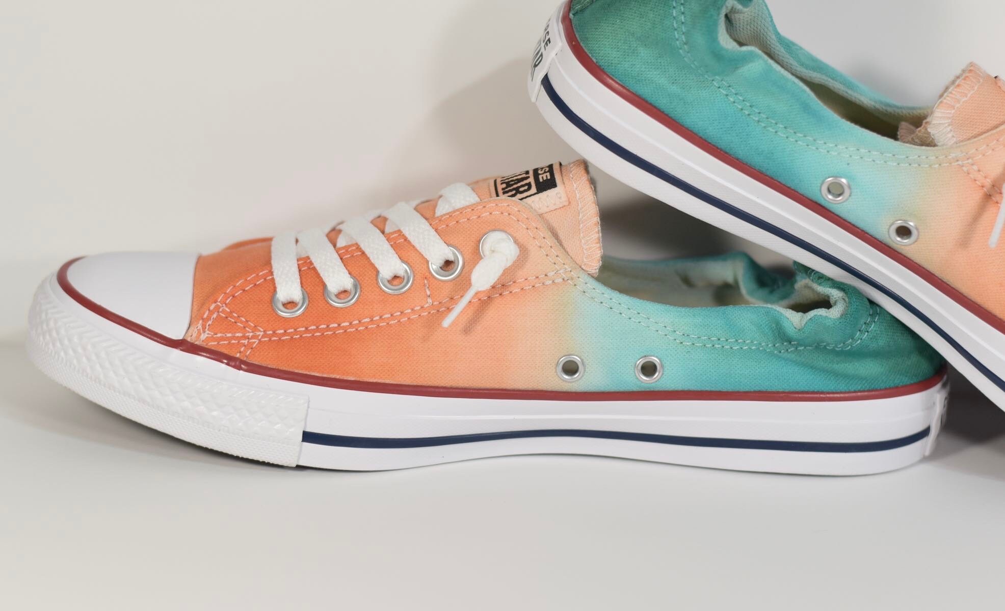 Green and orange converse hotsell