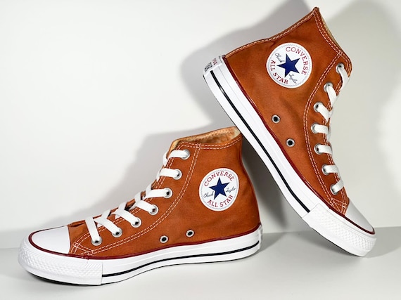 Buy Custom Dyed Burnt Orange Converse All Star High Top Shoes Online in India - Etsy Buy Custom Dyed Burnt Orange Converse All Star High Top Shoes Online in India - Etsy