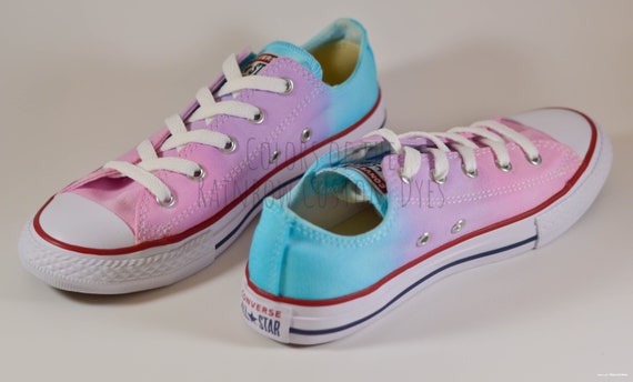 pink and blue converse