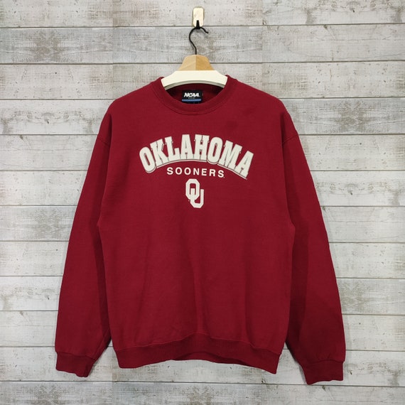 OKLAHAMA SOONERS Crewneck Sweatshirt Vintage NCAA Football