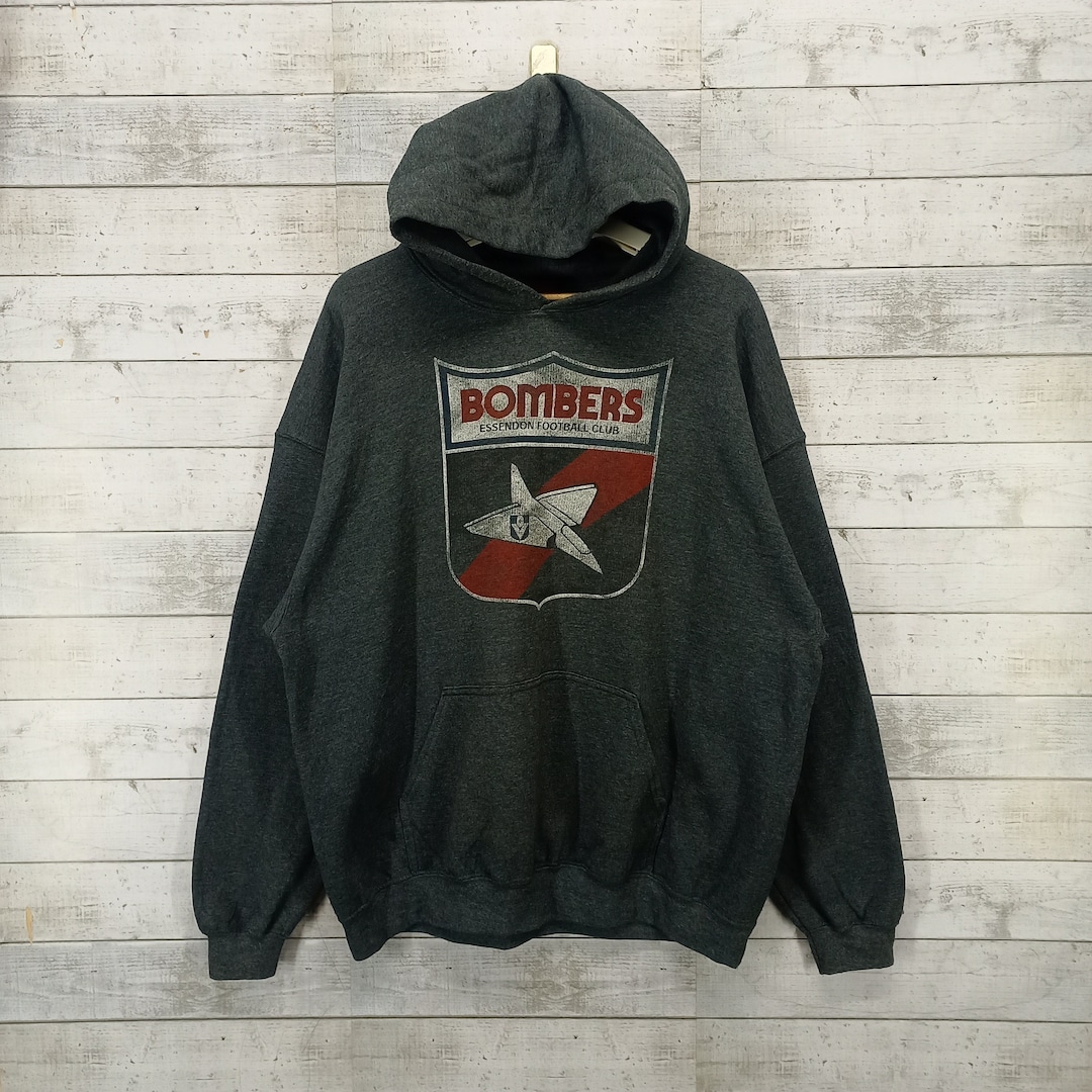 Essendon Football Club Bombers Hoodie, Vintage AFL Football