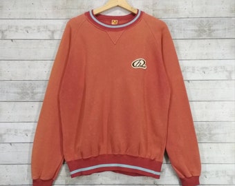 Vintage Hang Ten pullover Sweatshirt Hang ten Streetwear  Faded Colour Crewneck Peach Colour Size Medium