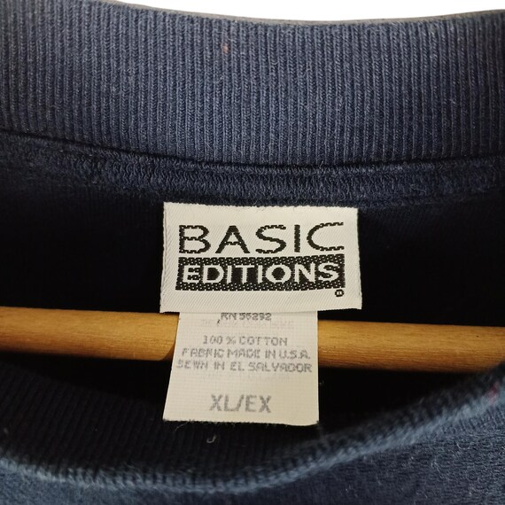 Vintage 90s BASIC EDITION Crewneck Sweatshirt – N… - image 6
