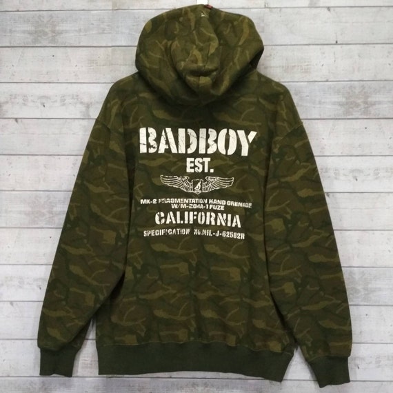 Bad Boy California Fullzip Hoodie Vintage Bad Boy California