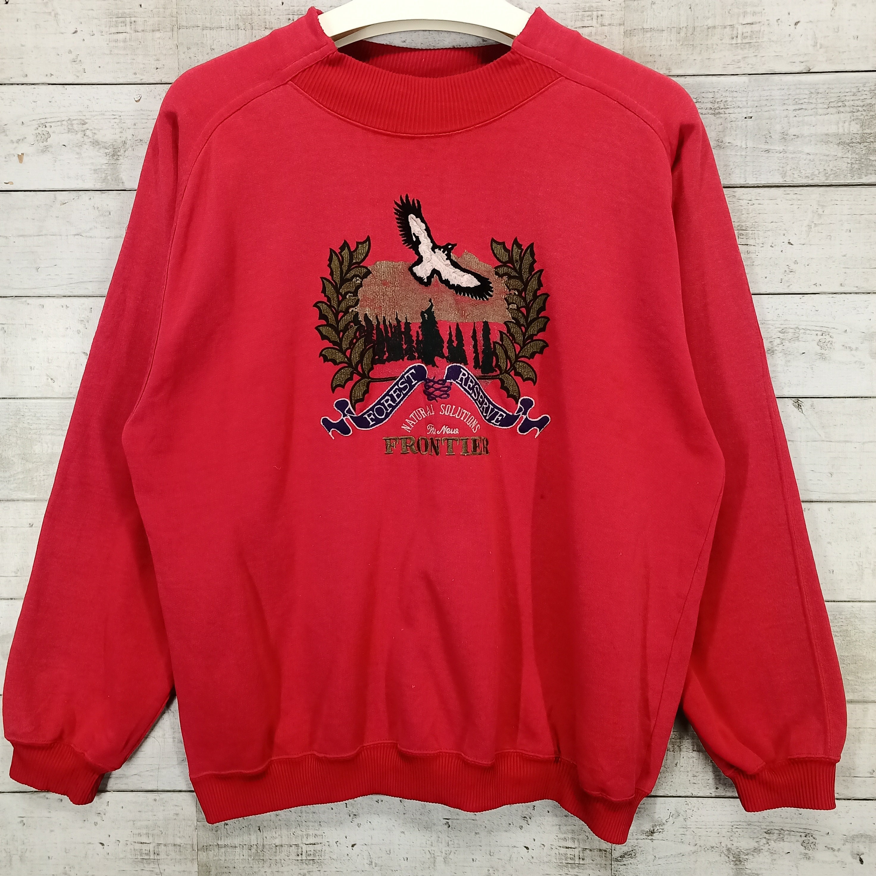 Forest Reserve Frontier Sweatshirt, Vintage Crewneck Nature 
