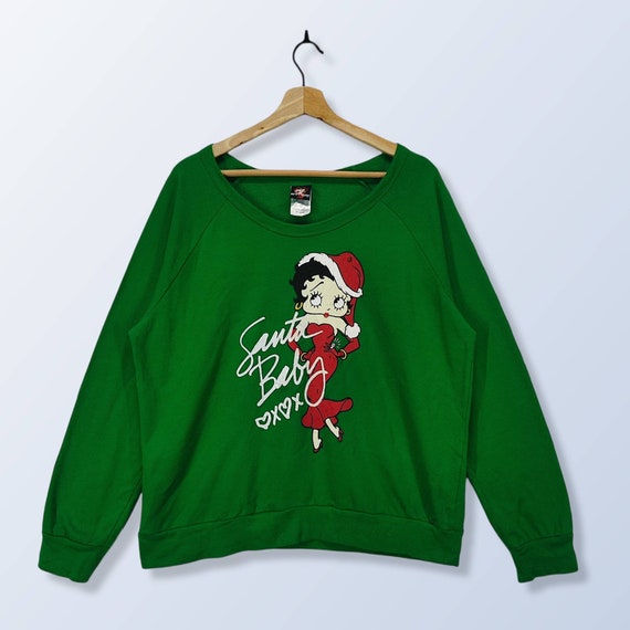 Betty Boop Christmas Sweatshirt Vintage 