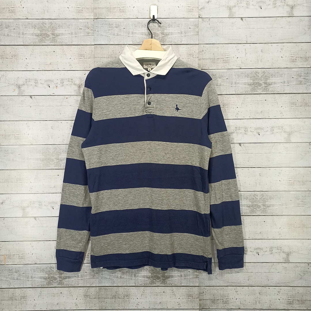 Jack Wills Polo Rugby Shirt, Vintage Polos Top Tee Jumper, Striped