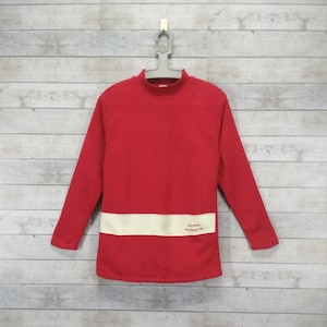 SANTA BARBARA Polo & Racquet  Club Sweatshirt Santa barbara Vintage Top Tee Pullover Colour Striped Red Women&#39;s  Size Medium