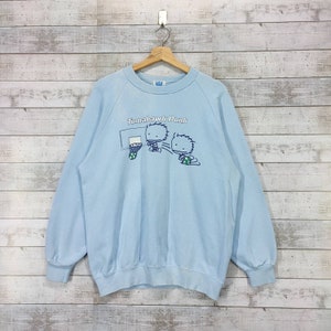 Tomahawk Dunk Sweatshirt | Sweater Vintage Crewneck For Men&#39;s | Women&#39;s Pullover Sky Blue Size M