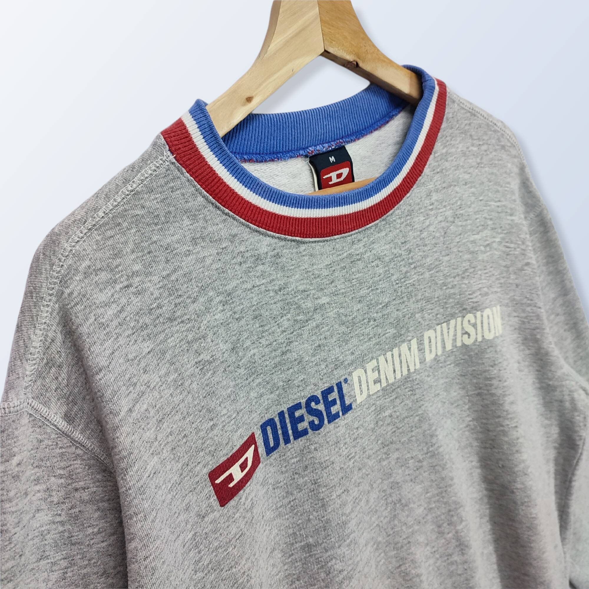 DIESEL デニム デビジョン スウェットシャツ、ヴィンテージ セーター 