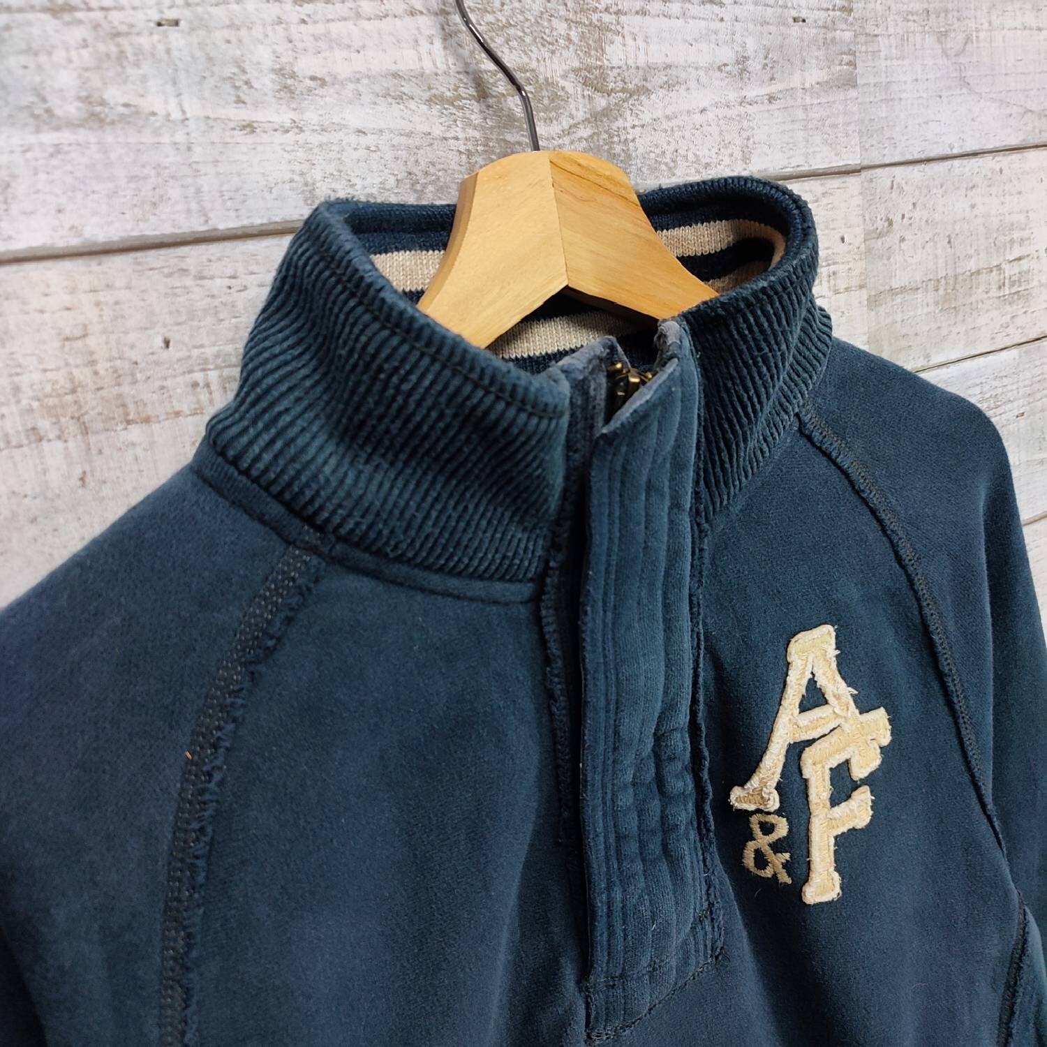 Abercrombie & Fitch Quater Zip Sweatshirt | Sweater Vintage for