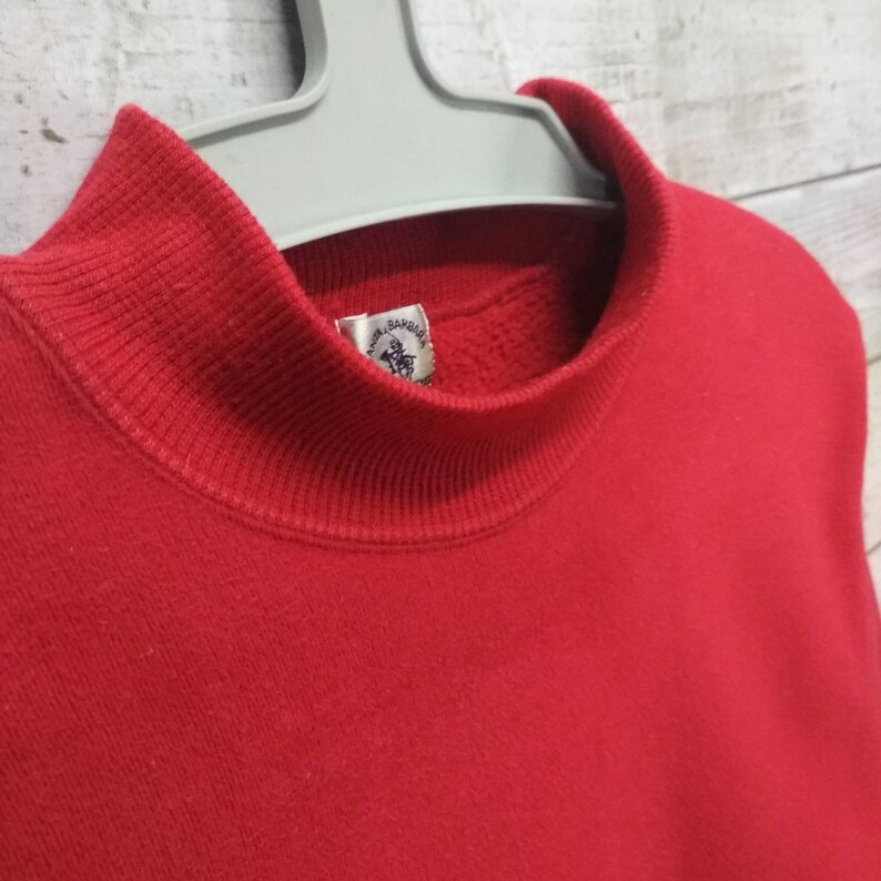 SANTA BARBARA Polo /& Racquet Club Sweatshirt Santa barbara Vintage Top Tee Pullover Colour Striped Red Women/'s Size Medium