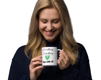Funny Knitting Mug: Sarcastic Knitter Gift