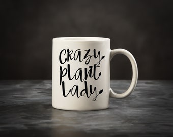 Crazy Plant Lady Herbivore Mug, Vegetarian Vegan Christmas Gift, Vegan Pride, Funny Vegetarian, Vegetarian Woman, Go Vegan, Animal Rights