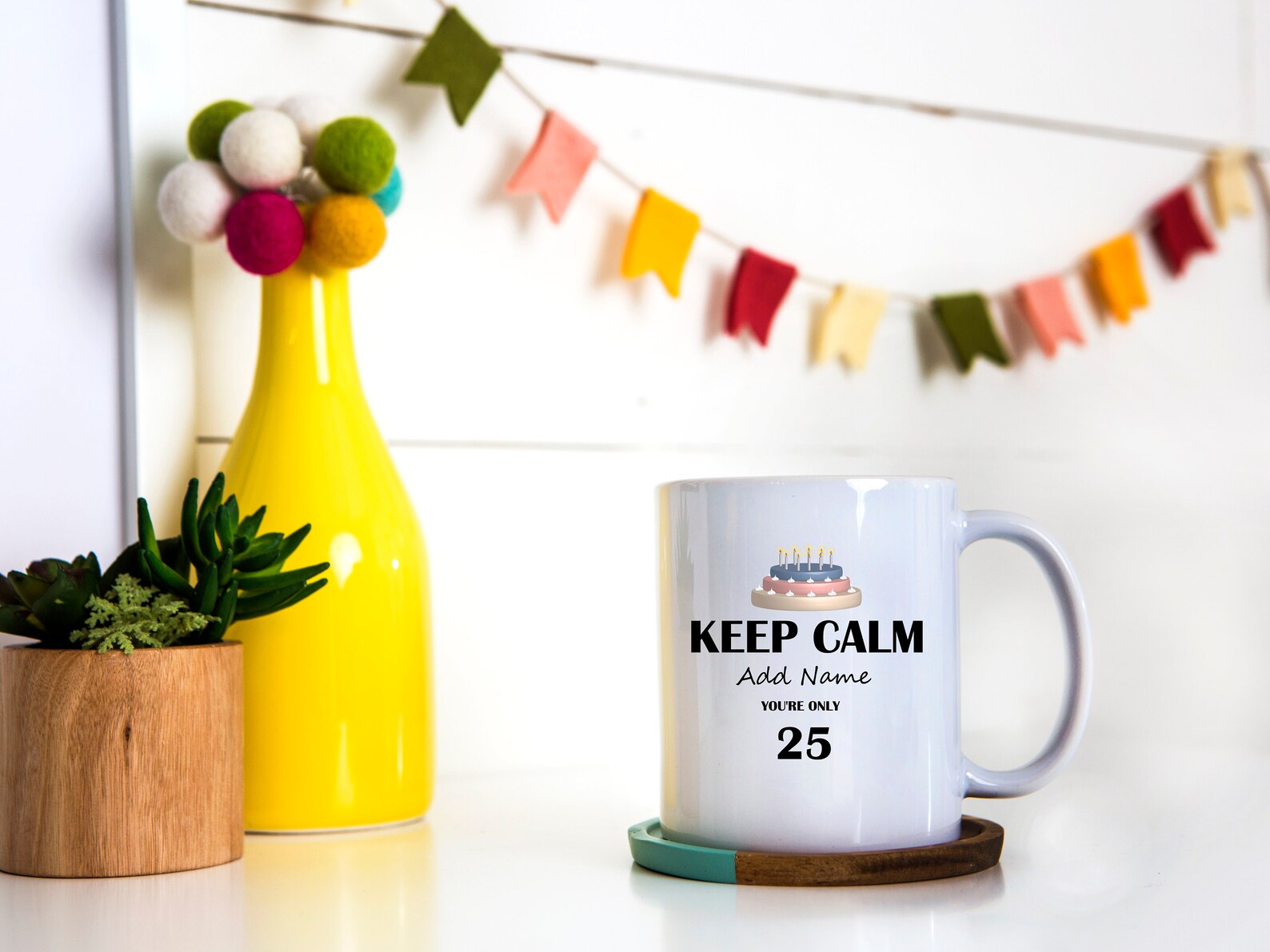 25th Birthday Gift Happy 25th Birthday Personalized Birthday Mug Custom ...
