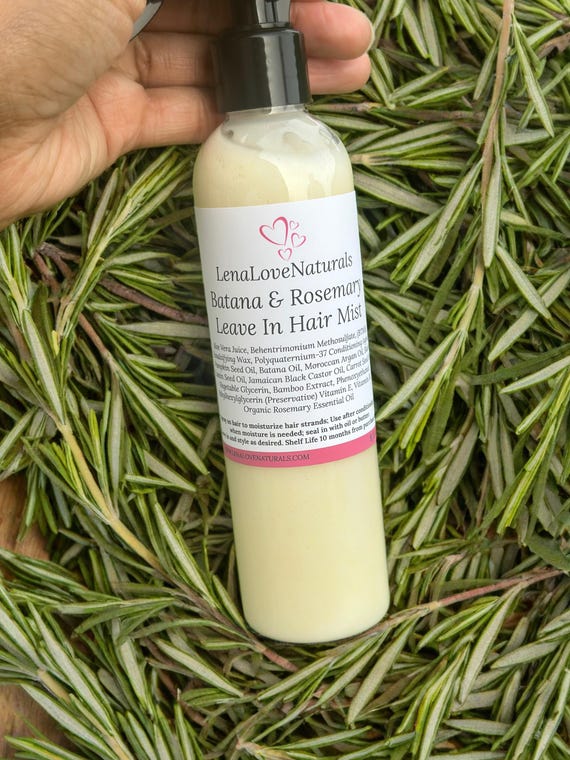 Batana & Rosemary Hair Mist, 100% Pure Batana Oil and Rosemary, Hair Growth Leave In Conditioner Spray, Moisturizes Curls All Hair Types