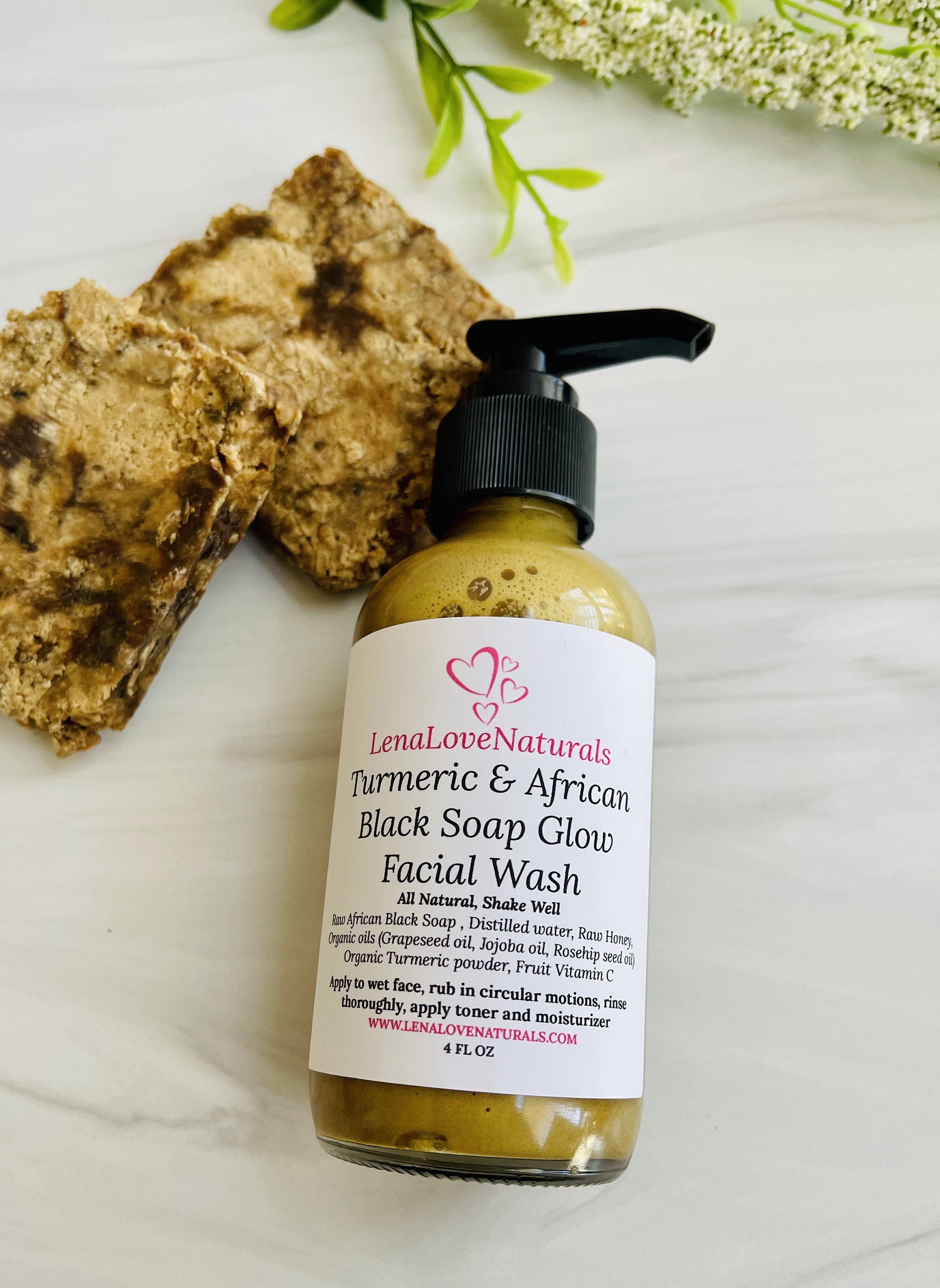 Turmeric Face Wash With African Black Soap Turmeric Soap