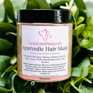 Mascarilla capilar ayurvédica / Acondicionador / Mascarilla capilar natural