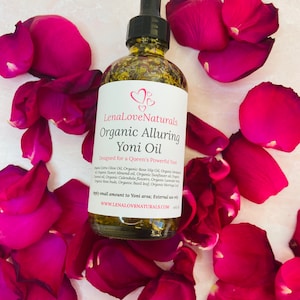 Organic Yoni Oil Rose Petals Herbal Yoni Oil