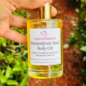 Passionfruit Oil Organic Cold Pressed - Body Oil - Skin & Hair Moisturizer