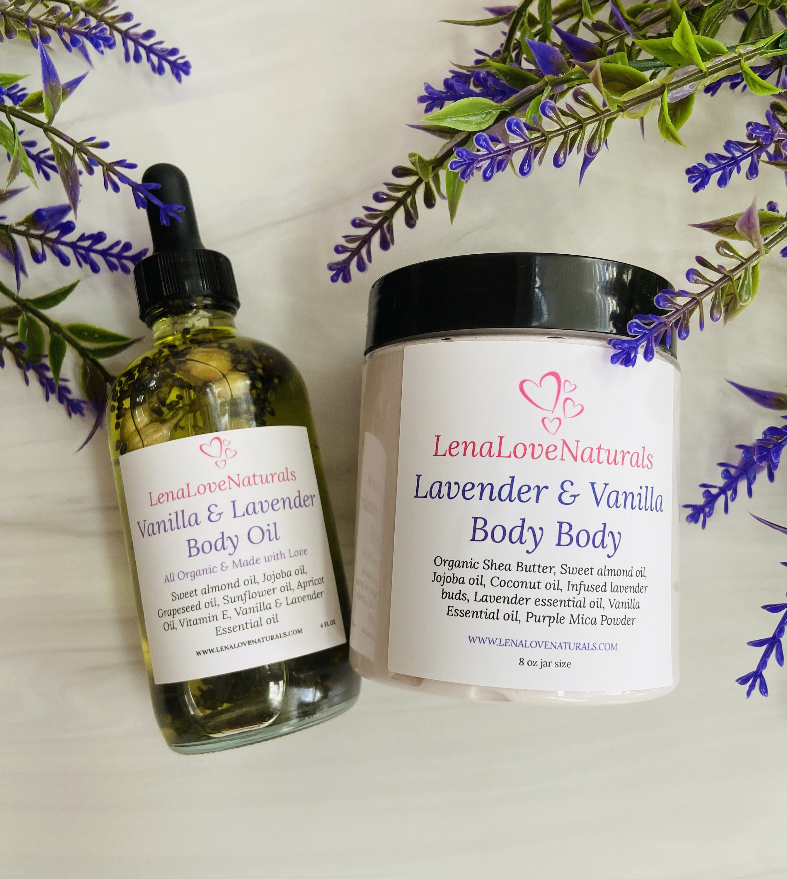 Target Body Butter Vanilla & Lavender Body Butter + Body Oil โข Bath and Body โข Natural ...