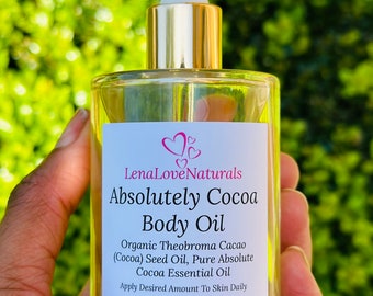 Raw COCOA BEAN OIL 100% Pure Lightweight Smells Amazing Dry Skin Hydrates Skin Hair Moisturizer