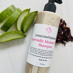 Ayurvedic Moisturizing Hair Growth Shampoo All Natural Conditioning Shampoo Cleanser • Fenugreek • Amla • Hibiscus • Aloe Vera