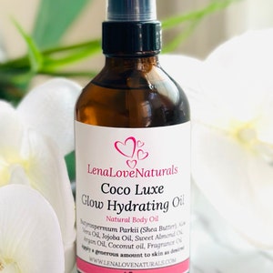Shea Butter Body Oil For Dry Skin Radiant Glowing Skin Scented Body Oil For Her