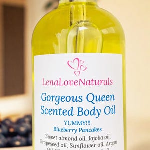 Sweet Blueberry Body Oil, Bath oil, Shower oil