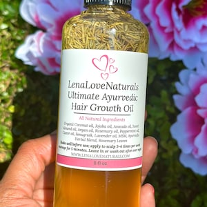 Rosemary Oil Ayurvedic Hair Growth Oil Extra Strength 100% Natural Hair Oil Rosemary French Lavender Fenugreek Argan Oil Natural Haircare