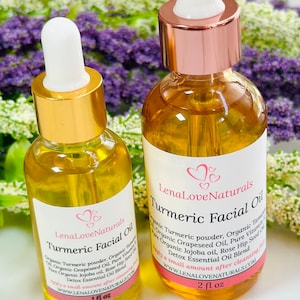 Turmeric Facial Oil | Organic Turmeric | Vitamin C Skin Oil | Turmeric Toner | Natural Skin Moisturizer | Face Serum