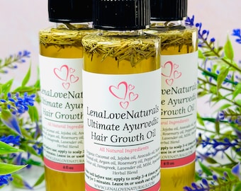 Ayurvedic Hair Growth Oil | Rosemary Hair Oil | Peppermint Hair Oil | Hair Growth Serum | Natural Haircare | Herbal Hair Oil