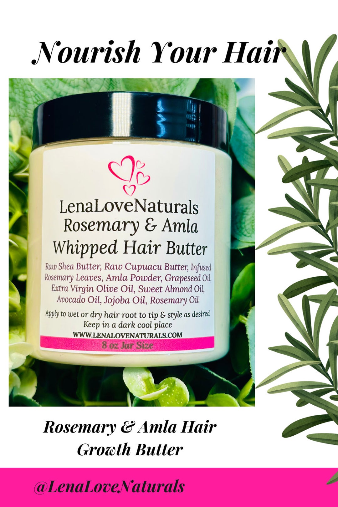 Rosemary Hair Moisturizer for Dry Hair Etsy