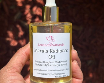 Marula Oil Organic Cold Pressed Unrefined Moisturizing Skincare