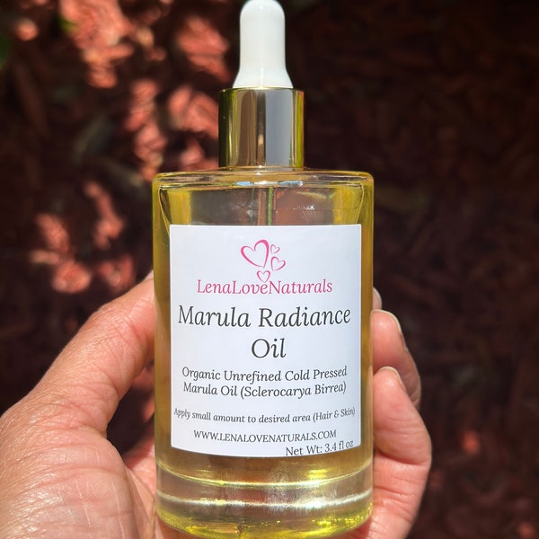 Marula Oil Organic Cold Pressed Unrefined Hydrates Moisturizing Softens